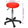 VidaXL Red Office Stool Seat Armchair Chair Swivel Work Bar 240472