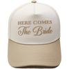 HERE COMES The Bride Embroidery Color Matching Truck Driver Hat Bride Wedding Party Shade Dad Hat