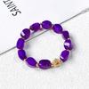 Qianjing Wanma Purple Agate Beaded Women's Bracelet - Custom DIY Twist Jewelry.