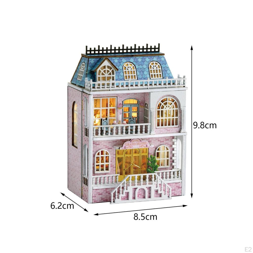 DIY Doll Houses Miniature Kits Educational Toy Artwork Crafts Dollhouse Handmade 3D Puzzle for