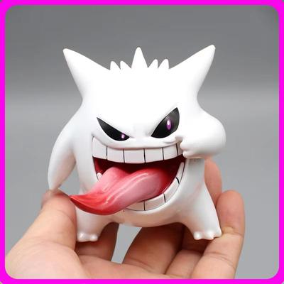 Figurine Pokemon Gengar 9cm Modèle Transparent, Mignonne Figurine d'Action Anime en PVC Pour Décoration de Chambre Collection Cadeau Pour Fans
