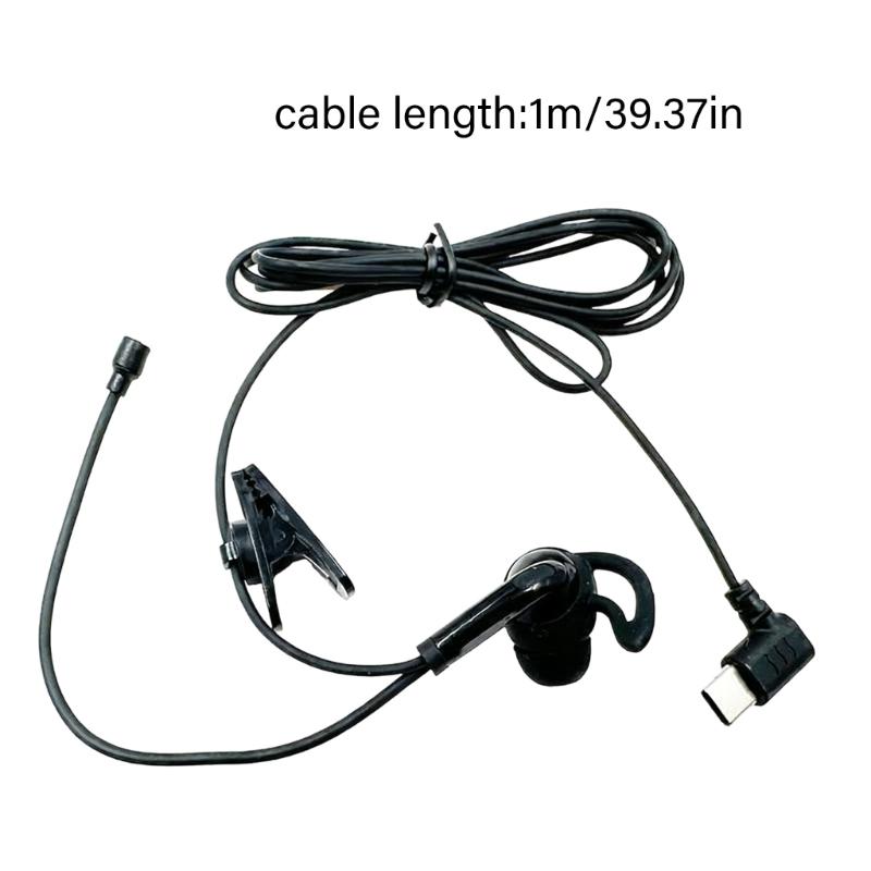 3.5mm/Type C in Ear Single-Side Earphones Mono Earbud Corded Headsets Headphone Single Side for MP3 MP4 Mobile Phones Notebook