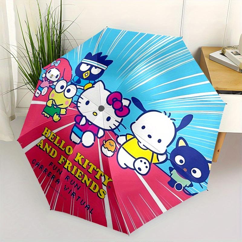 

Hello Kitty, Virtual Run Automatic opening and closing folding umbrella with 8 rib frame and compact travel design, perfect for all occasion