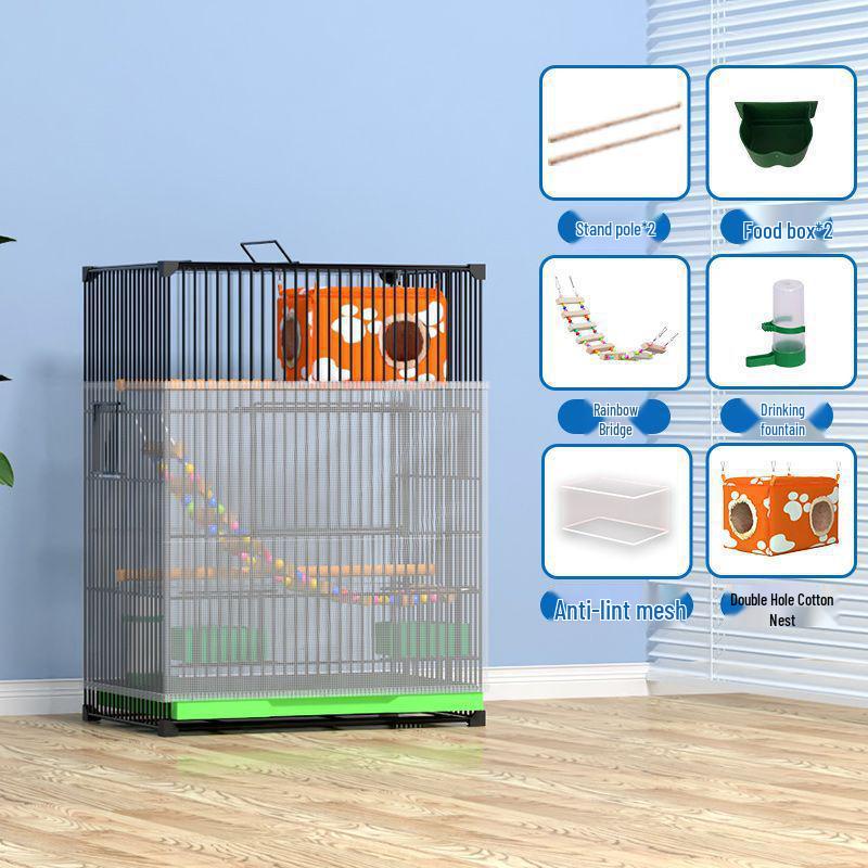 

Посилена велика клітка для великих птахів, таких як какатіли та піони, з гніздовою коробкою 60cm H, 42x31cm, no wheels, Package 12 білий