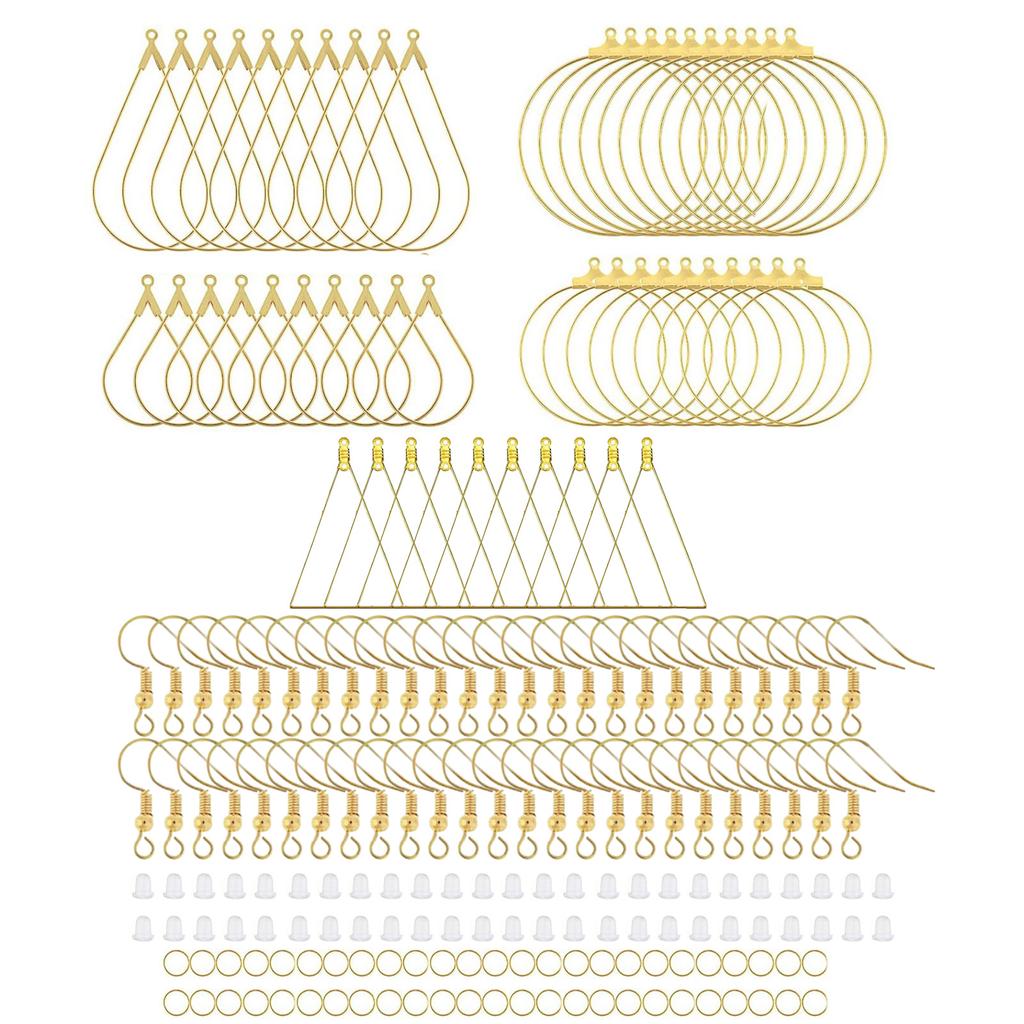 Professional Jewelry Makers Present 200Pcs Earring Hooks Jewelry Making Finding Suitable for Hand-making Ear Jewelry