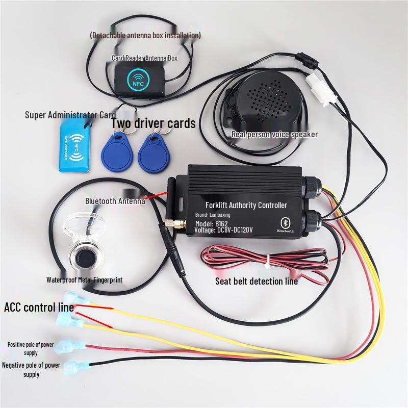 Bluetooth, Parmak İzi ve Kimlik Kartı Erişimi ile LianSuxing B162 Forklift Kontrol Cihazı