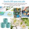 3 Rolls of Seamless Adhesive Seamless Epoxy Tape 5m DIY Process Tape UV High Viscosity Resin Paper Tool Baby Blue
