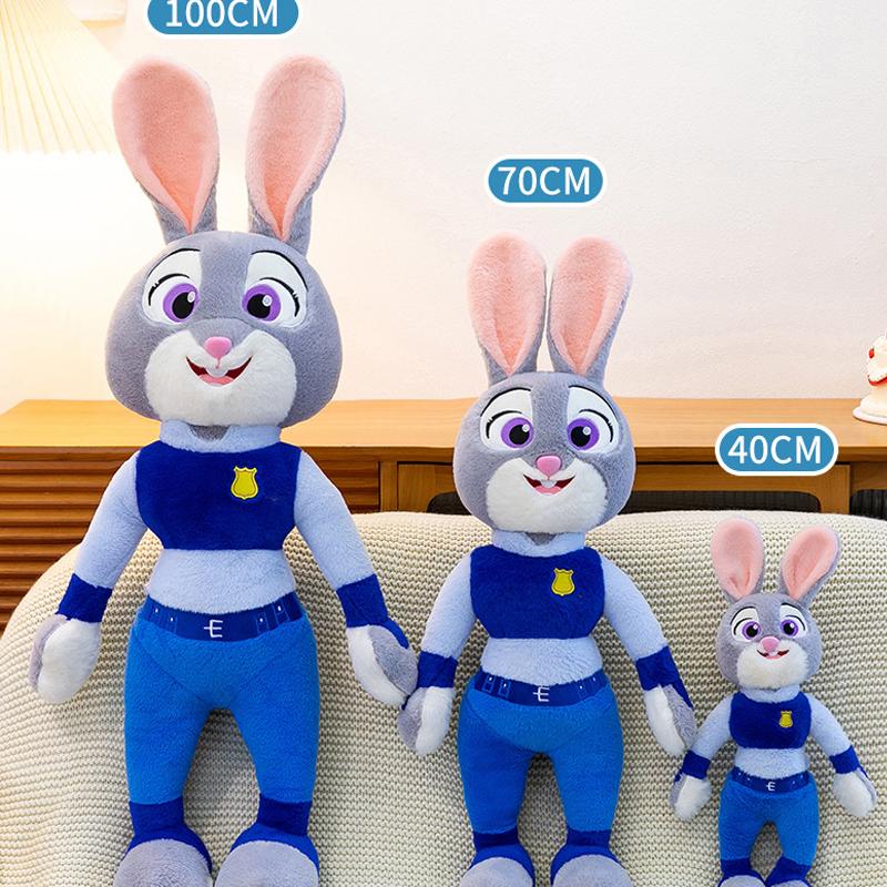 40-100cm Judy Hopps and Nick Wilde Zootopia Plush Toys Anime Cartoon Cute Stuffed Xmas Plushie Kids Birthday Toys Gifts