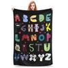 Coperta Copripiumino Alphabet Lore Pile Lettere Calda Coperta Plaid per Camera da Letto Divano Quilt per Camera da Letto