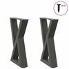 VidaXL Coffee Table Legs 2 Pieces Anthracite 28 X (42-43,3) Cm Steel 4012698