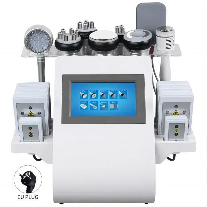 Machine de cavitation 40K, technologie 6-en-1, intensité réglable, 220V-PRISE UE