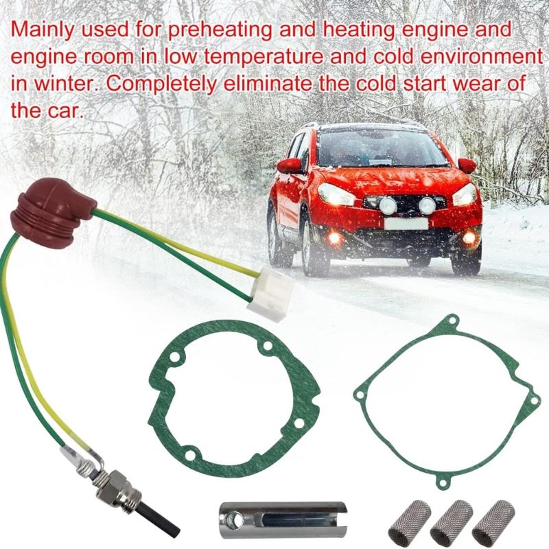 Hochleistungs-Keramikheizer-Stiftensatz 12V 3KW 8KW Zusatzheizung für Fahrzeug LKW Schiffsmotor Vorheizung