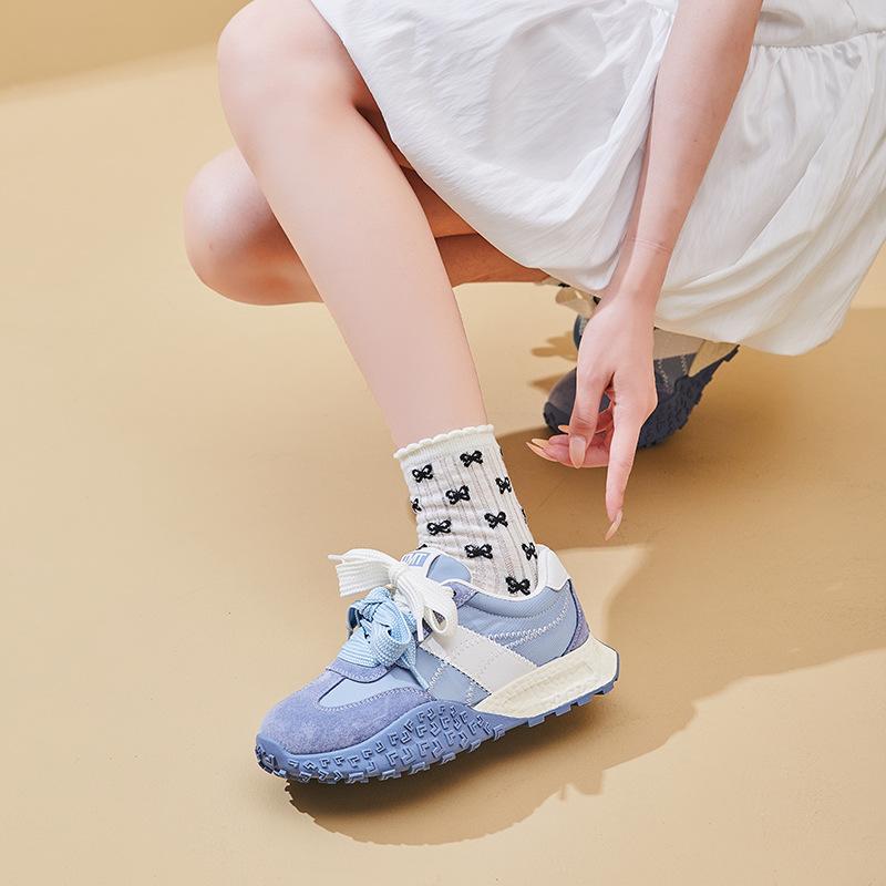 New Dad shoes for women, fashionable thick-soled sports single shoes