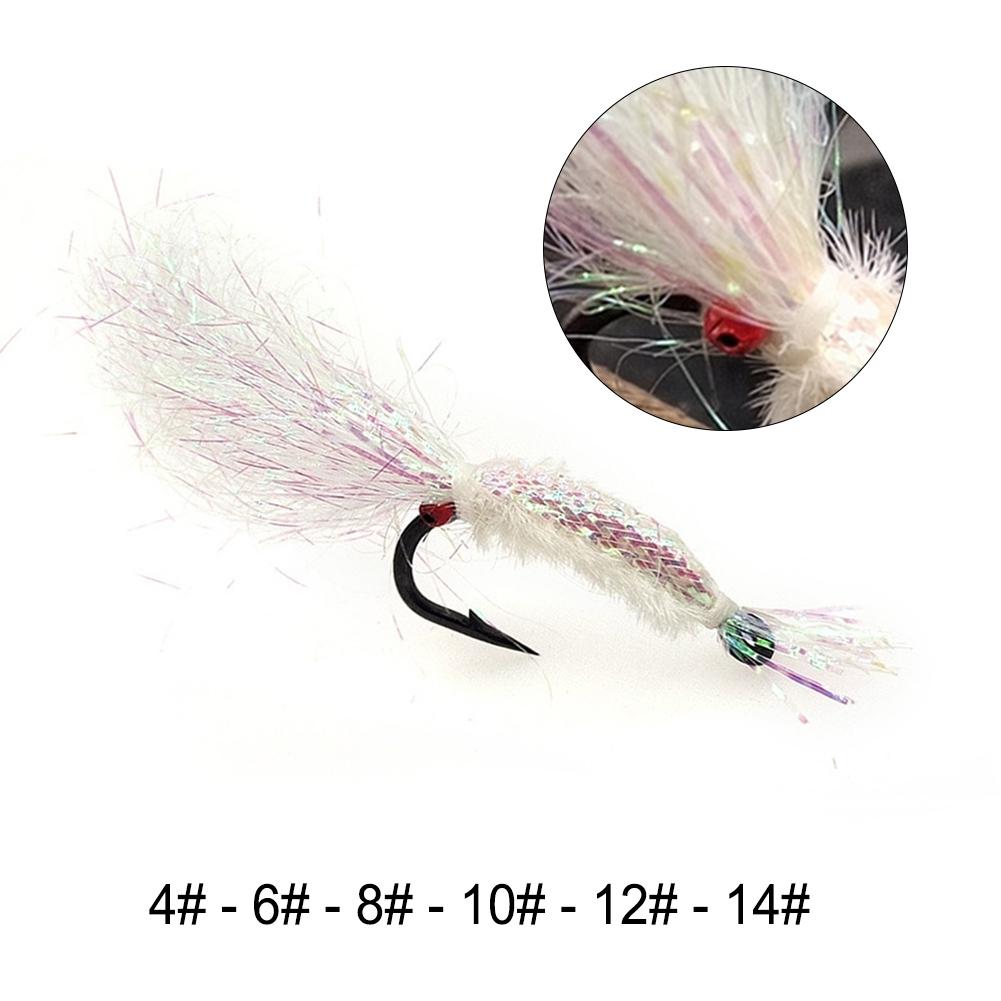 Bait Fly Hook Ice Shrimp Lure 2g/pcs 4/6/8/10/12/14