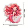 Charming Unique Acrylic Mermaid Car Pendant For Vibrant Decor Interior