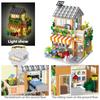 City Street View Building Blocks Set DIY Brick Flower Coffee Shop MOC Camping Tent Model Architecture Figures Toys for Kids Gift