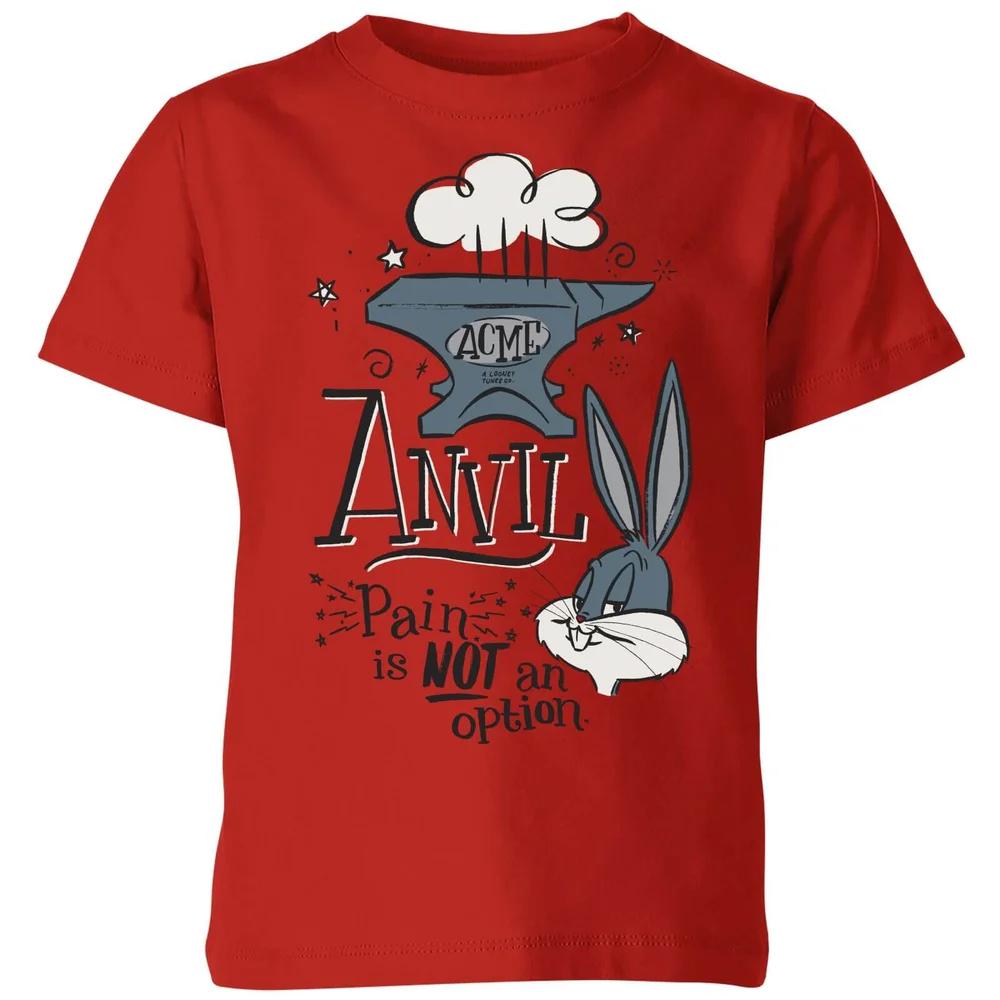 Looney Tunes ACME Anvil Kids T-Shirt - Red - 3-4 Years 150