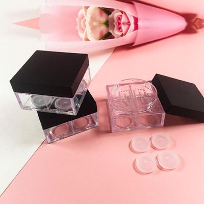 Spot Mini 6g Portable Loose Powder Box with Four-Grid Compartments for Travel-Friendly Makeup Storage