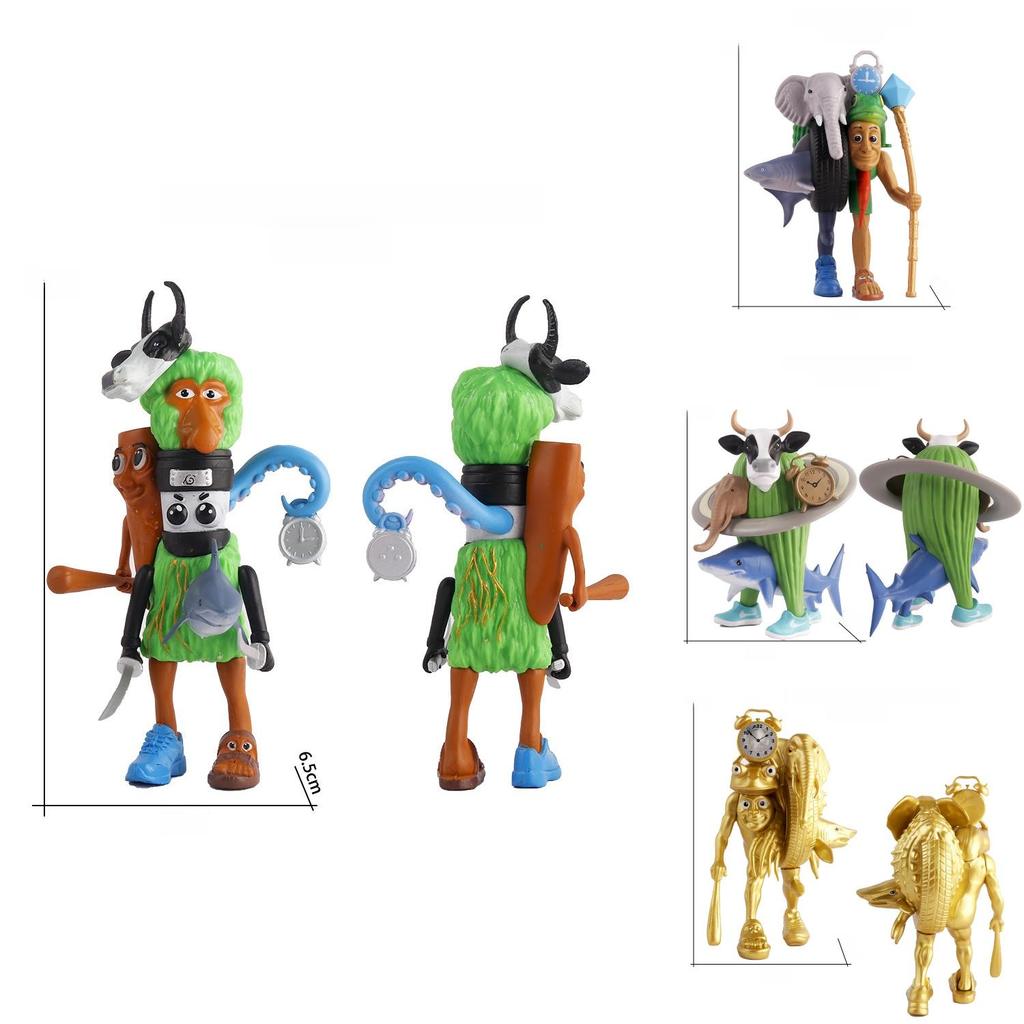 Tungtung Sahur Fusion Pvc Figure Desk Decor With Interchangeable Parts For Collectors