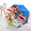 Modello Totoro3, ombrello pieghevole automatico, design portatile e pieghevole, 8 stecche, un regalo di Natale o di compleanno.