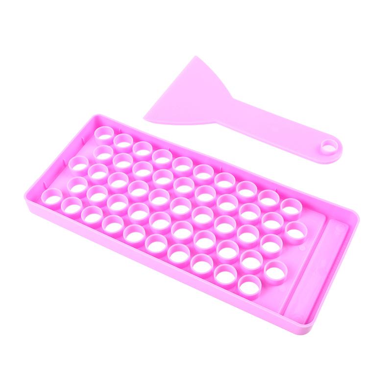 

2Pc/Set Diy Lip Balm Lip Gloss Crafting Kit Wax Pouring Tray Spatula Scraper Set one size