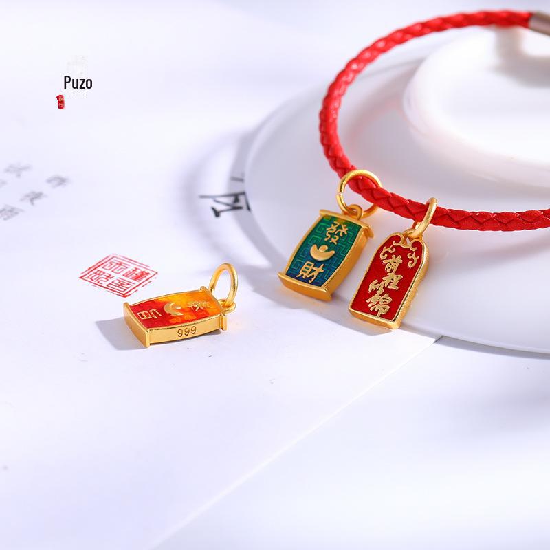 Gold Sand Pendant for Long-lasting Brilliance & Good Fortune – Symbolizing Peace, Wealth, and Prosperity.