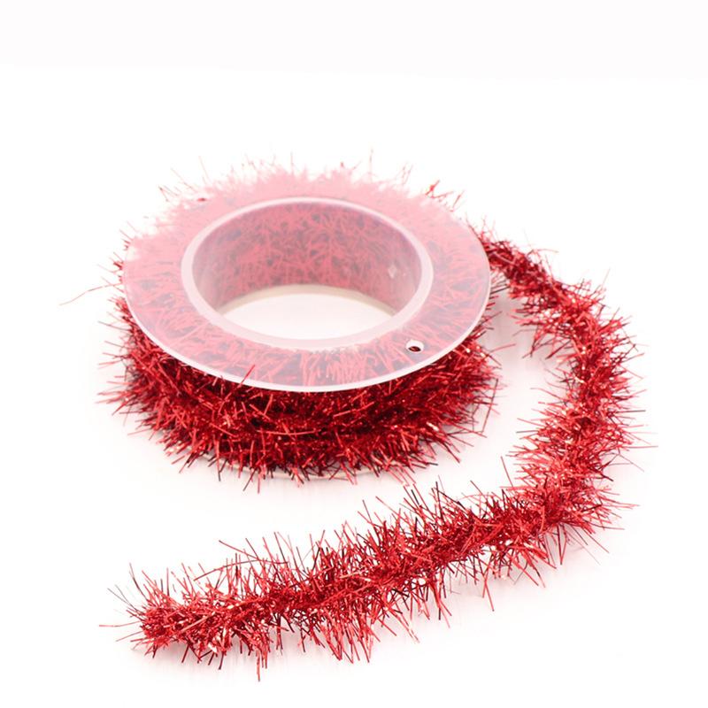 DIY Weihnachten Kunststoff Farbstreifen Weihnachten Dress Up Vase Dress Up Urlaub Party Dress Up Buntes Band Feiertagsfeier Zubehör