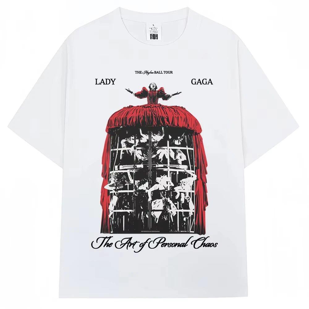 Vintage Hip Hop Trička Mayhem Ball Tour Tričko Pánské Dámské Módní Nadměrné Bavlněné Tričko Hipster Streetwear Pánské