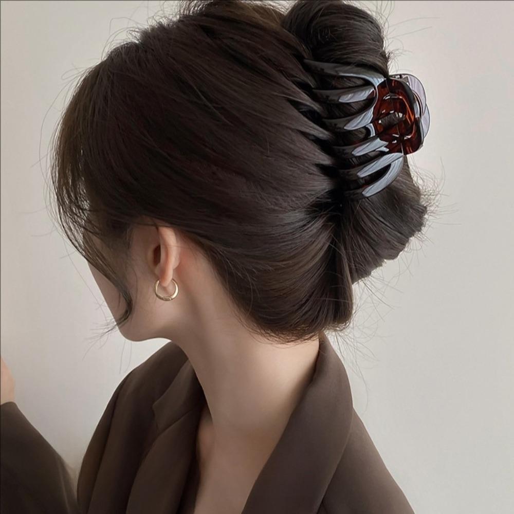 Nydesignede hårklemmer med toppkvalitets gresskarform, søtt ornament for kvinner - Rikelig og langt hår Hodeplagg Tilbehør