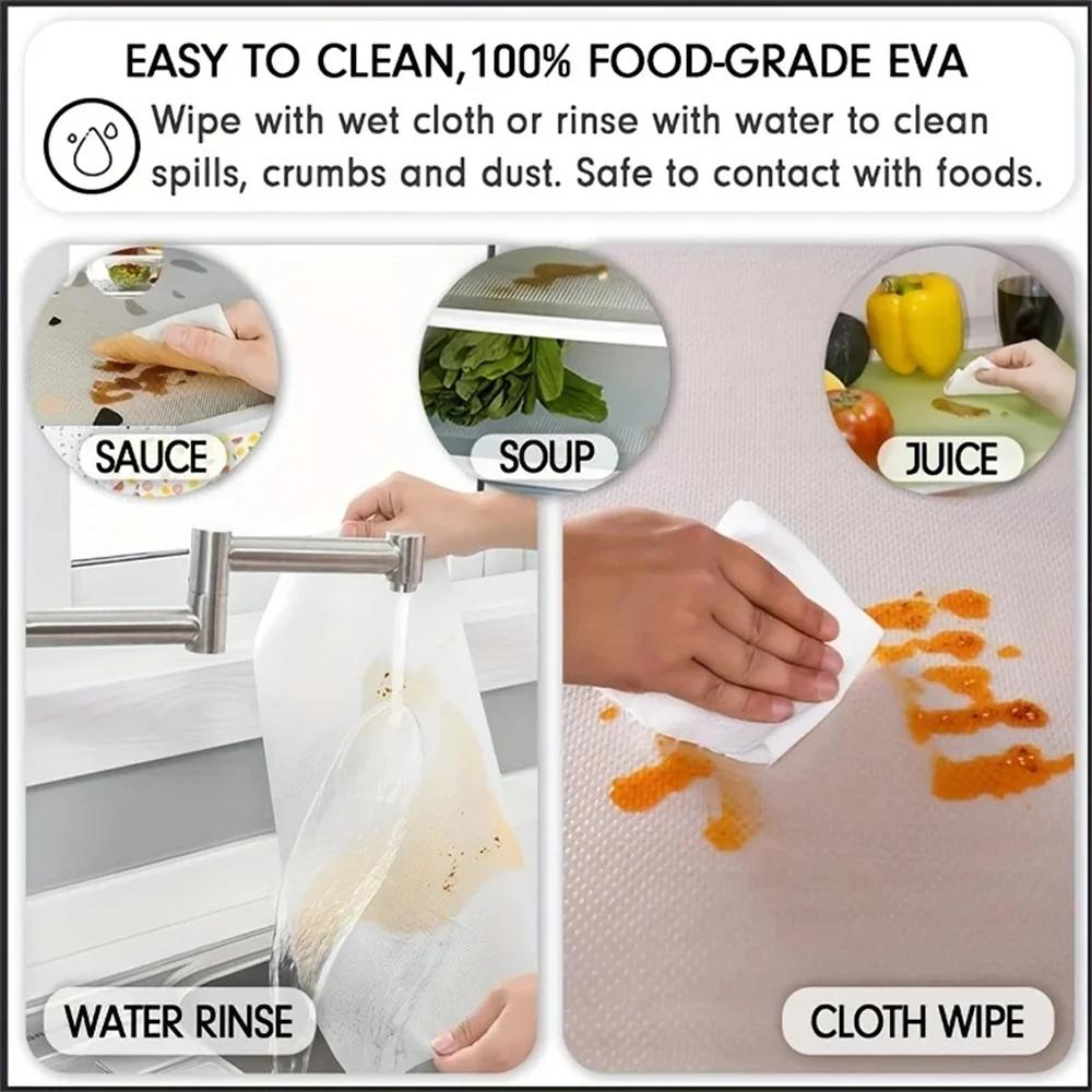 EVA Waterproof Refrigerator Liner Mat Washable Mildew Kitchen Pad Anti-oil Cabinet Drawer Placemat Heat-insulat Fridge Mat