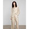 Women's Autumn Linen Blend Shirt & Pant Set