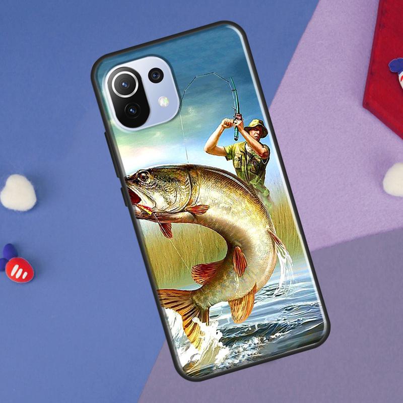 Fishing Painting Cover For Xiaomi 14 13 Ultra 11T 12T 13T 14T Pro POCO X7 Pro X3 X5 F3 F5 F6 M6 X6 Pro Case