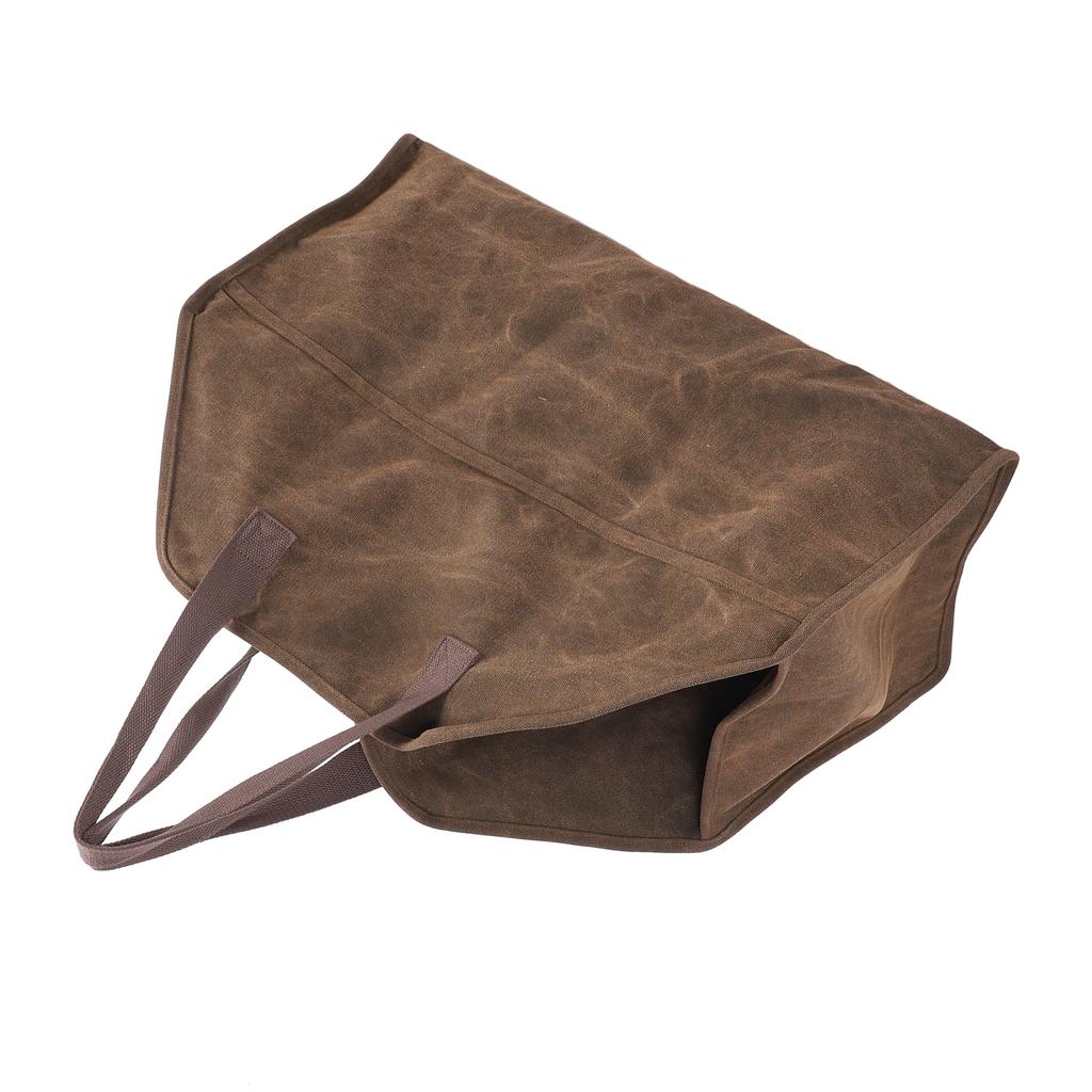 Bolsa de Lona Resistente para Leña Grande Soporte para Leña Bolsa de Compras Accesorios para Chimenea Estufa de Leña Bolsa de Almacenamiento para Camping Barbacoa