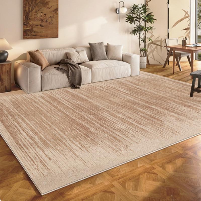 Large Area Carpets for Living Room Thick Plush Study Floor Mat Retro Style Bedroom Decor Brown Carpet Fluffy Soft Cloakroom Rug
