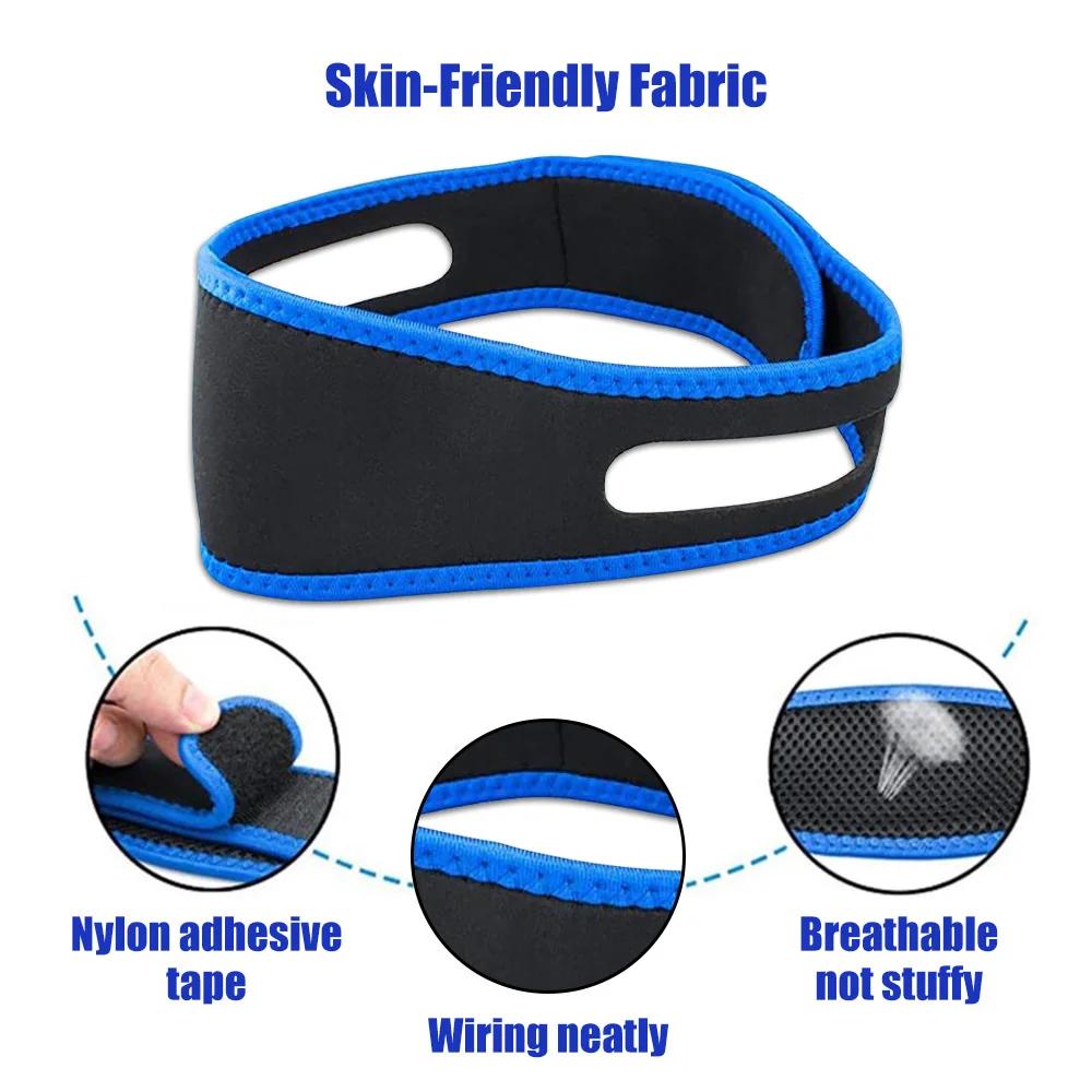 Anti Snore Stop Snoring Chin Strap Belt Anti Apnea Jaw Solution Sleep Support Apnea Belt Mouth Guard for Better Breath Tool