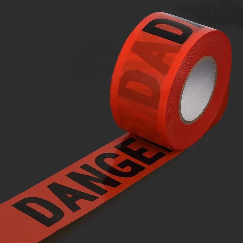 Halloween Isolation Warning Tape Yellow Danger Warning Safety Sign Line Outdoor Yard Decoration Props Halloween Decoration