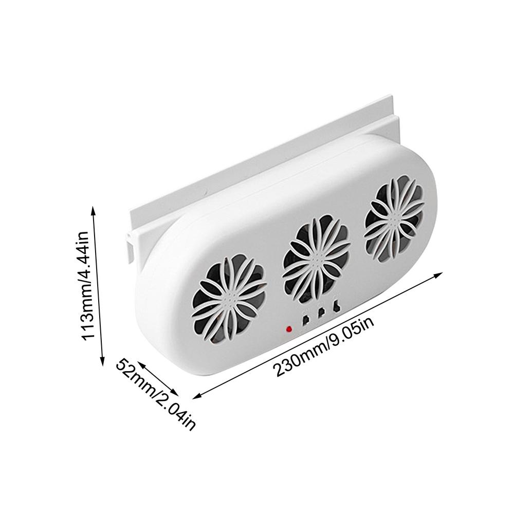 USB Car Exhaust Fan Auto Ventilation Fan Energy Saving Air Circulation Fan for Trucks RVs Sedans Cooling Fan