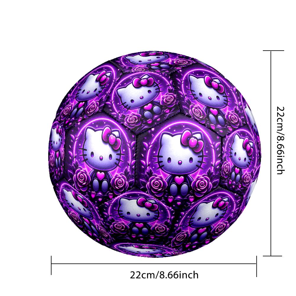 1pc Hello Kitty Soccer Ball, Athletic Standard Football Size 5 Lightweight Sports Match Soccer Ball, Perfect Gift for Sports Enthusiasts