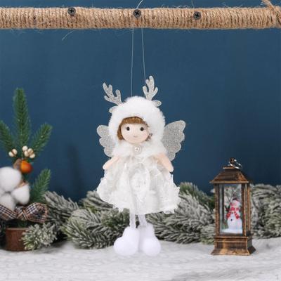 Christmas Tree Hanging Pendant Angel Doll Ornament Stuffed for Celebration Shop