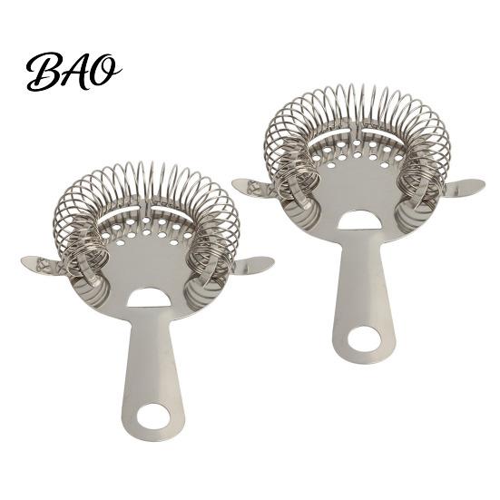 Beverage Strainer Cocktail Strainer, Stainless Steel Bar 4 Prong with High Density Spring, Drink Professional Bartending Tools for Bartenders
