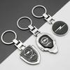 BBFP7 Metal/Leather Car Keychain Badge Emblem For Opel Astra Grandland Corsa Mokka Frontera Insignia Zafira Key Chain Rings Accessorie