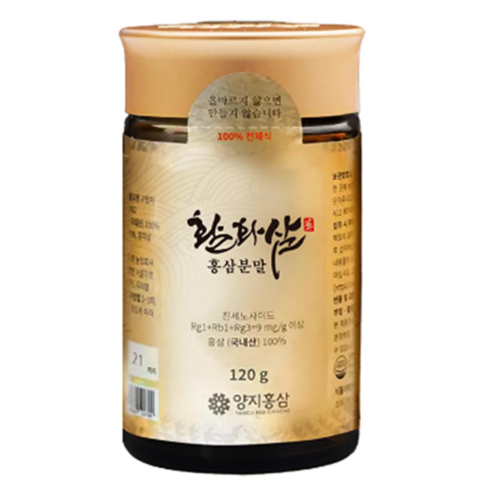 Yangji Hongsam Hwalhwasam Red Ginseng Powder 120g 1 Pcs