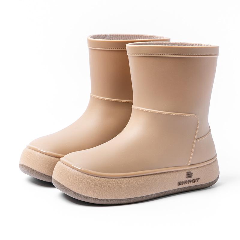 Water shoes short rain shoes girls Japanese outer wear women's foreign style rain boots adult medium tube waterproof boots