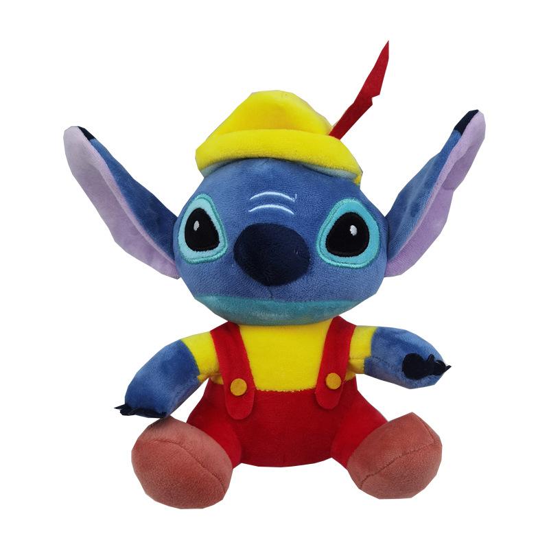 25cm Disney Plysjleke Stitch Originale Animefigurer Disney Lilo & Stitch Søte Kosedyr Filmperiferi Myke Ornamenter Gave