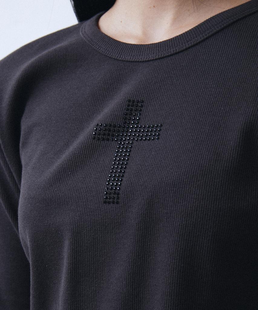 Lekim Cubic Cross Long Sleeve (Charcoal)