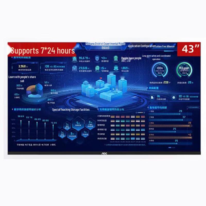 AOC 43-inch Surveillance Monitor (CN version)
