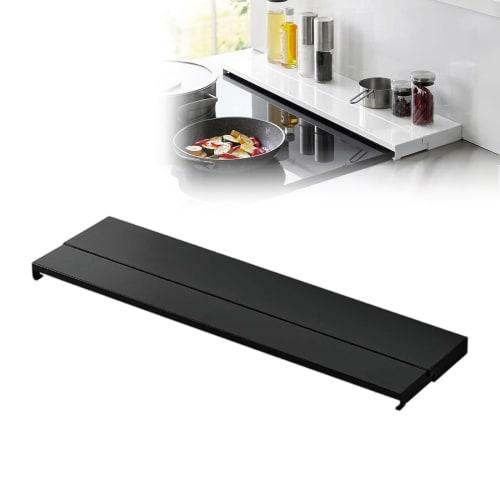 Sakalife Extendable Stovetop Cover with Exhaust Vent, Extendable Depth 10-16.5cm, Suitable for Low-Profile IH and Gas Stoves, Slim Kitchen Supplies, R