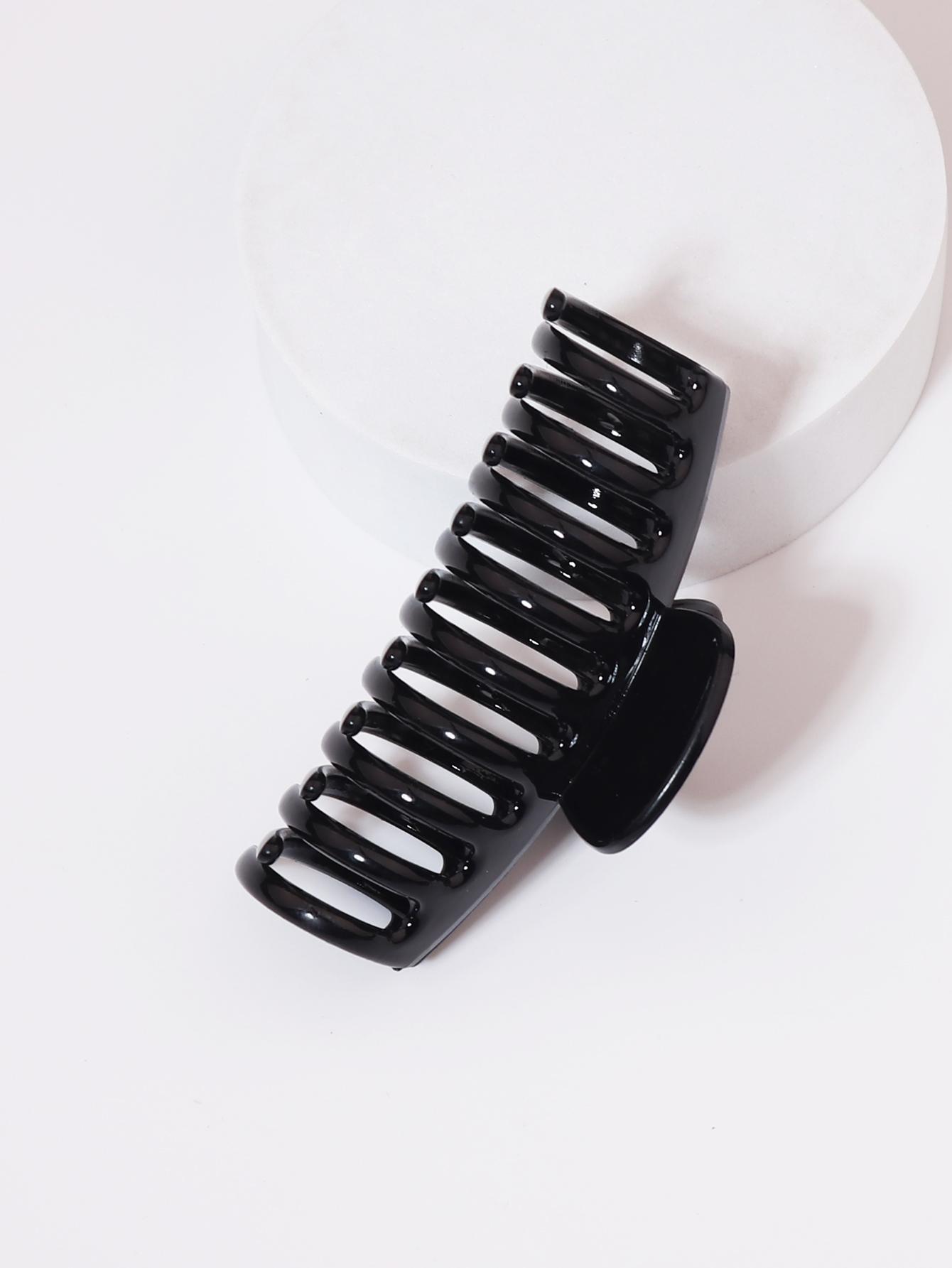 

4pc Korean Style Fashionable Double Button Matte Ponytail High-quality Hair Clip For Fixing Hairstyle Special For Real Hair Wigs чорний