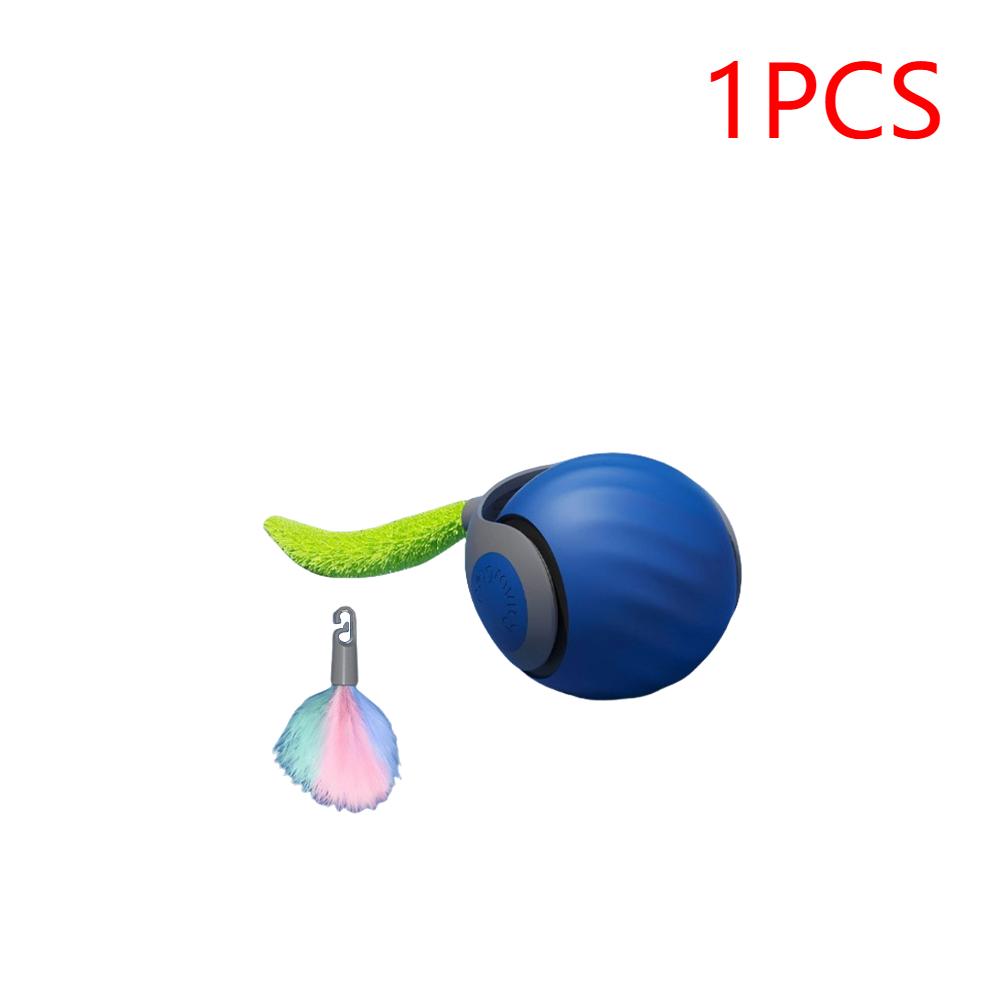 Speedy Tail 2.0 Cat Toys Smart Interactive Cat Toy Ball Adjustment Automatic Moving Cat Toy Ball Cat Training Imitate Mouse