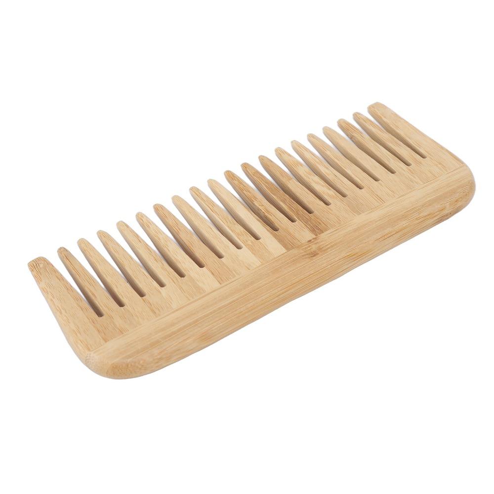 Durable Wide Tooth Comb Portable Wood Comb For Salon Bamboo Comb Home Use
